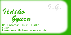 ildiko gyuru business card